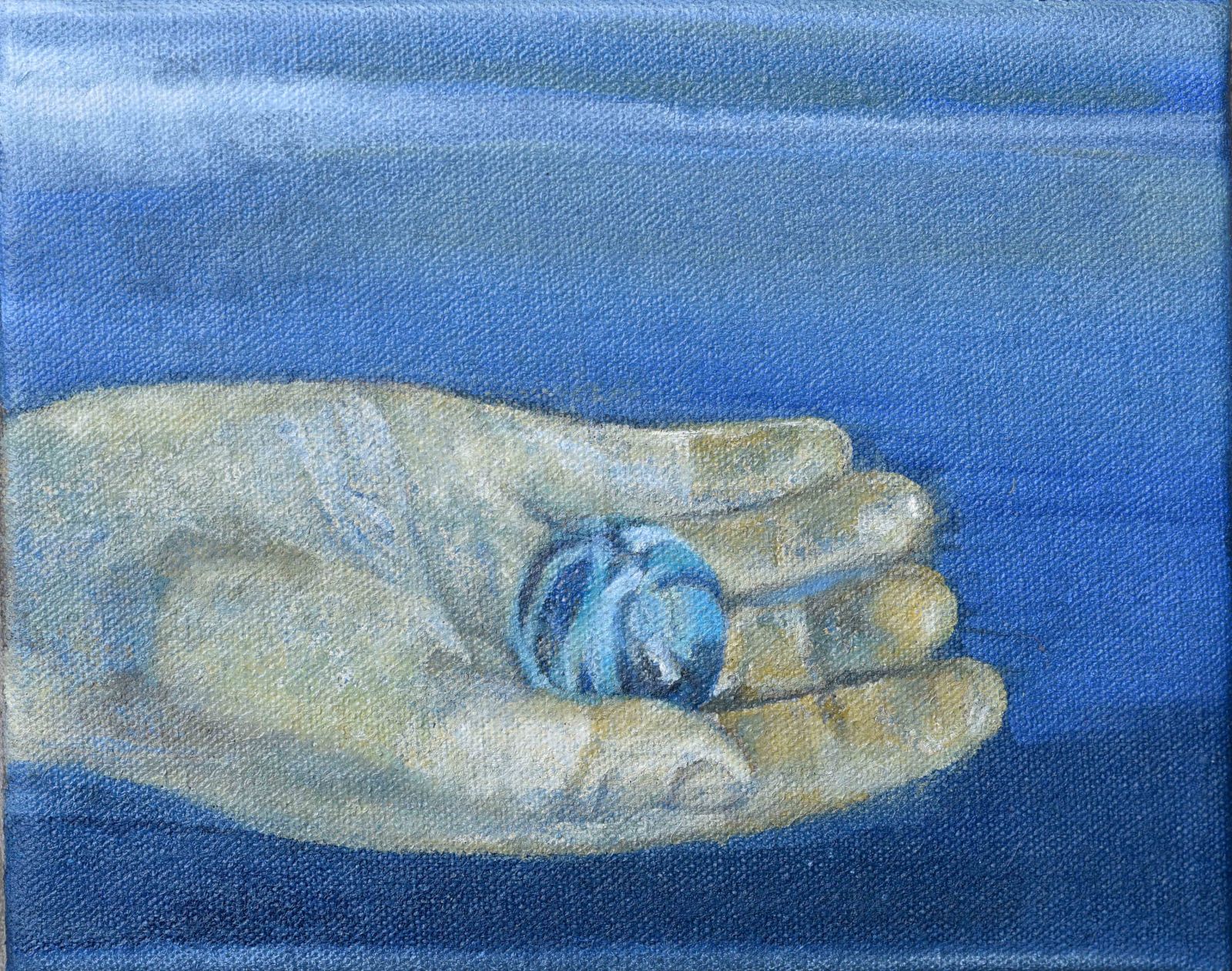 il-main-bleue-bille_huile-sur-toile_14x18-cm_2018-61a8434f135db3bd4116d197602ee329